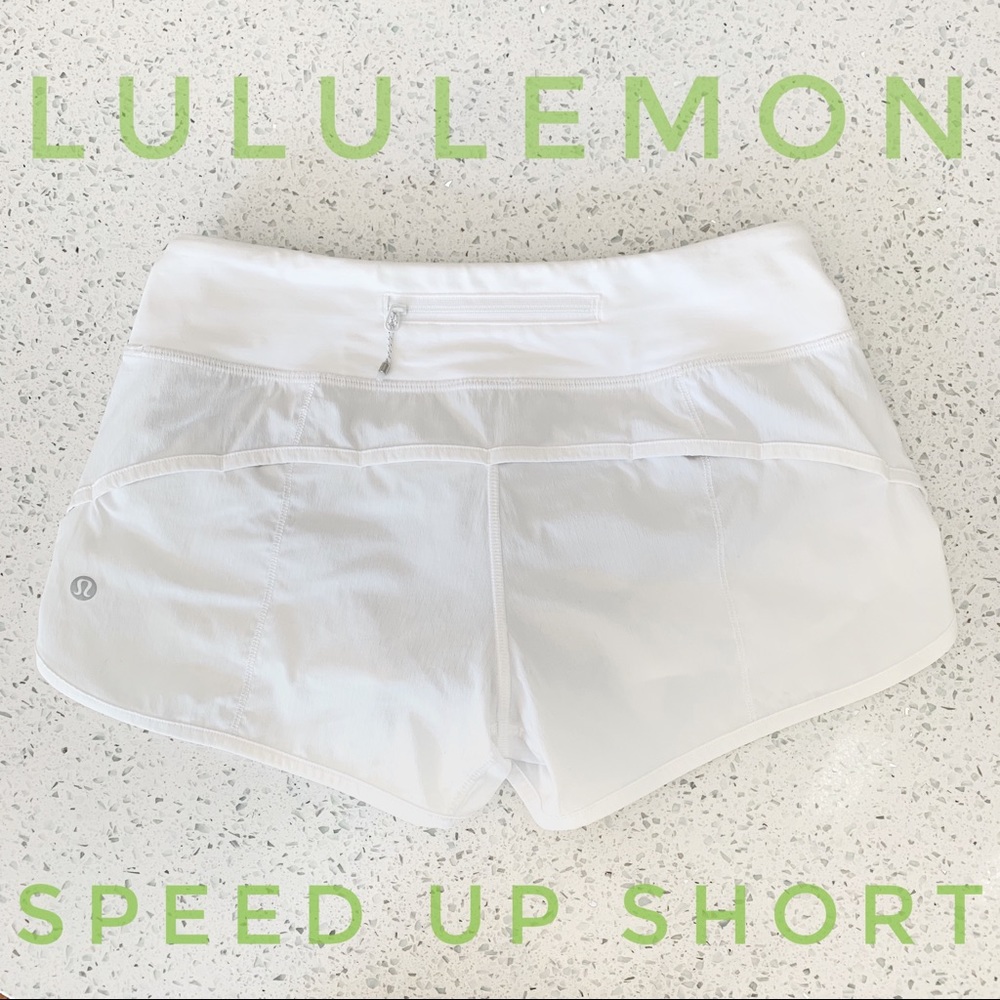 lululemom Speed Up Short *2.5 in White